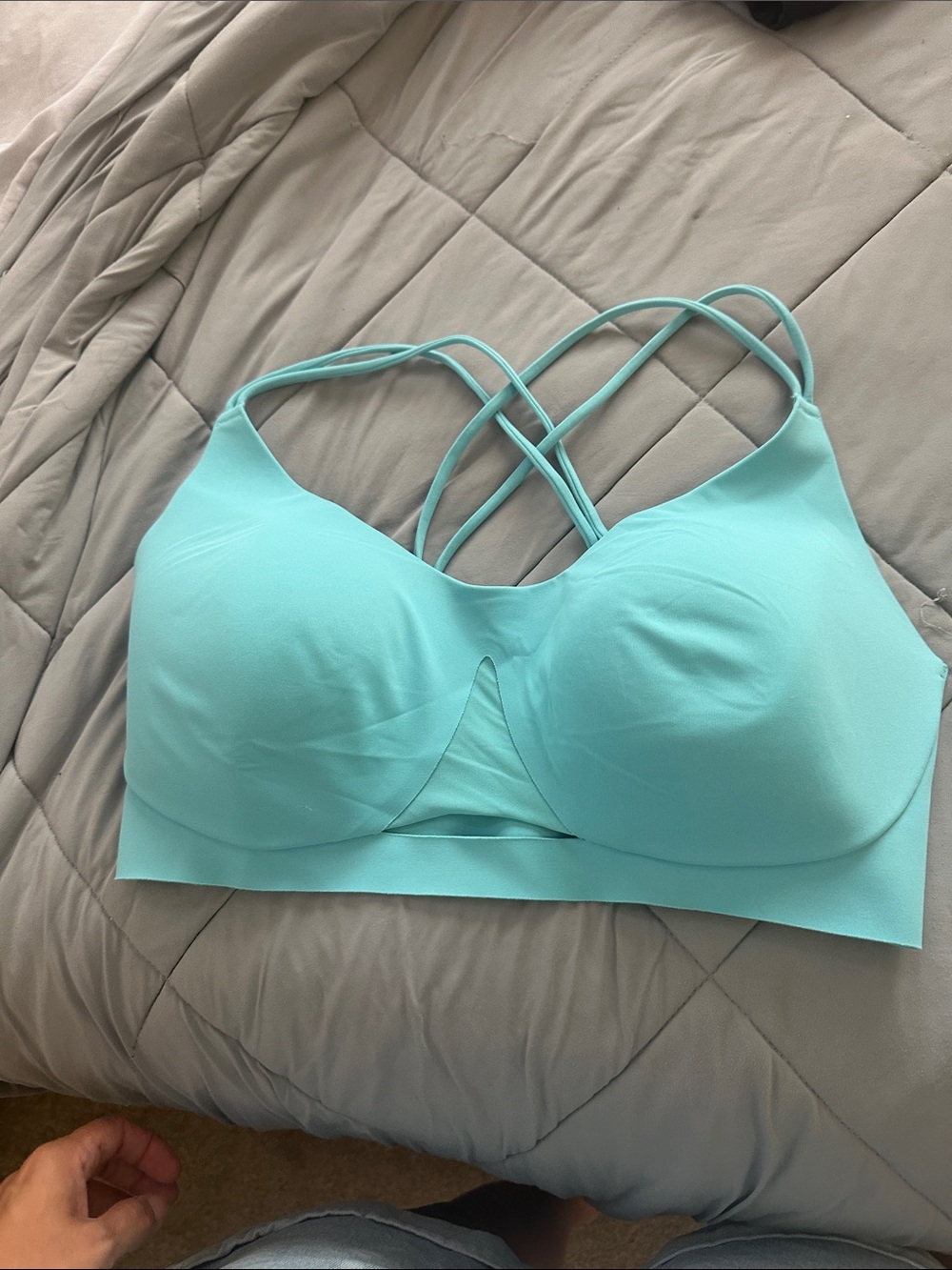 Victoria's Secret Strappy Light Aqua Sports Bralette